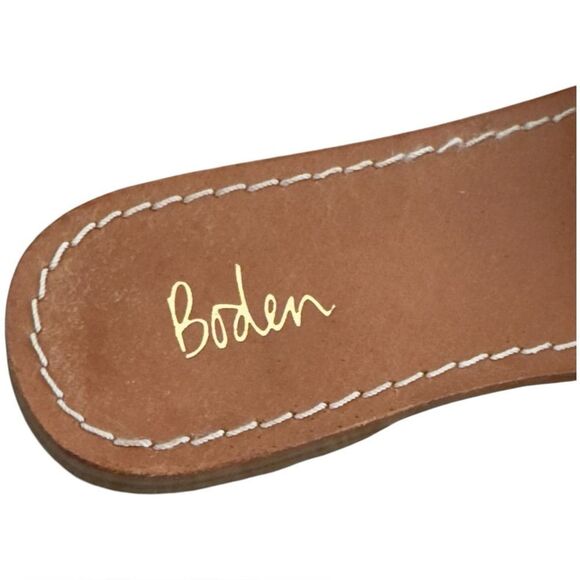 Boden Elspeth 3D Raffia Metallic Open Toe Slide Sandals. 37. - Picture 6 of 11